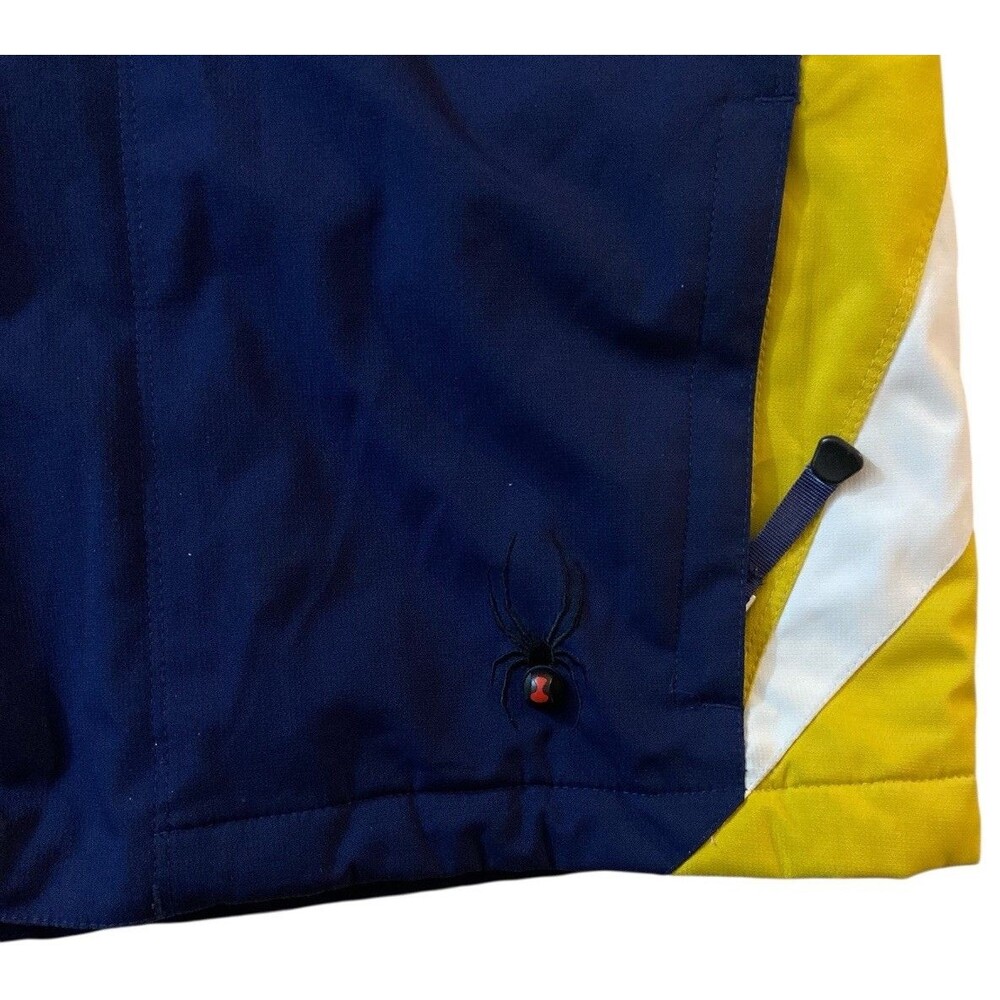 -Spyder Kids Ski Jacket XLT Sz 14 Multicolor Hooded Thinsulate Winter Snow Coat - Picture 14 of 15